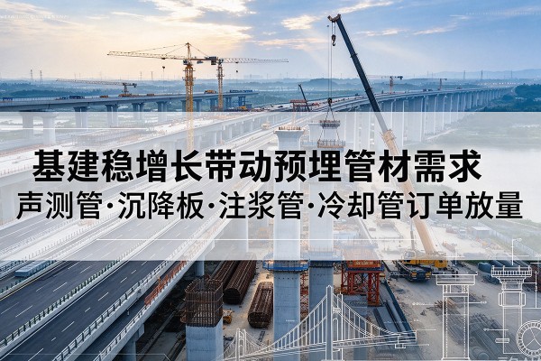 拉萨基建稳增长带动预埋监测管材需求,声测管、沉降板、注浆管订单持续放量